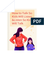 How To Talk So Kids Will Listen