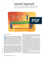 A Measured Approach Value-Added Models Are a Promising Improvement, But No One Measure Can Evaluate Teacher Performance