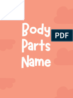 Body Parts Name Worksheet - 19 - A4