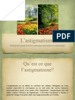 L'astigmatisme 3eme Année