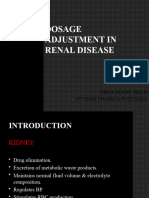 Dosage Adjustment in Renal Disease