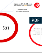 20 - SS 16 Asking For Directions - Lesson Notes Lite