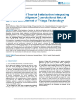 The Analysis of Tourist Satisfaction Integrating The Artistic Intelligence Convolutional Neural Network and Internet of Things Technology