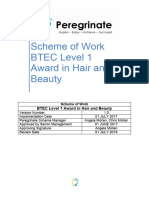 BTEC Level 1 Award in Hair and Beauty Sow
