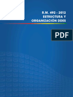 RM 492 2012 Estructura y Organizacion DDEs