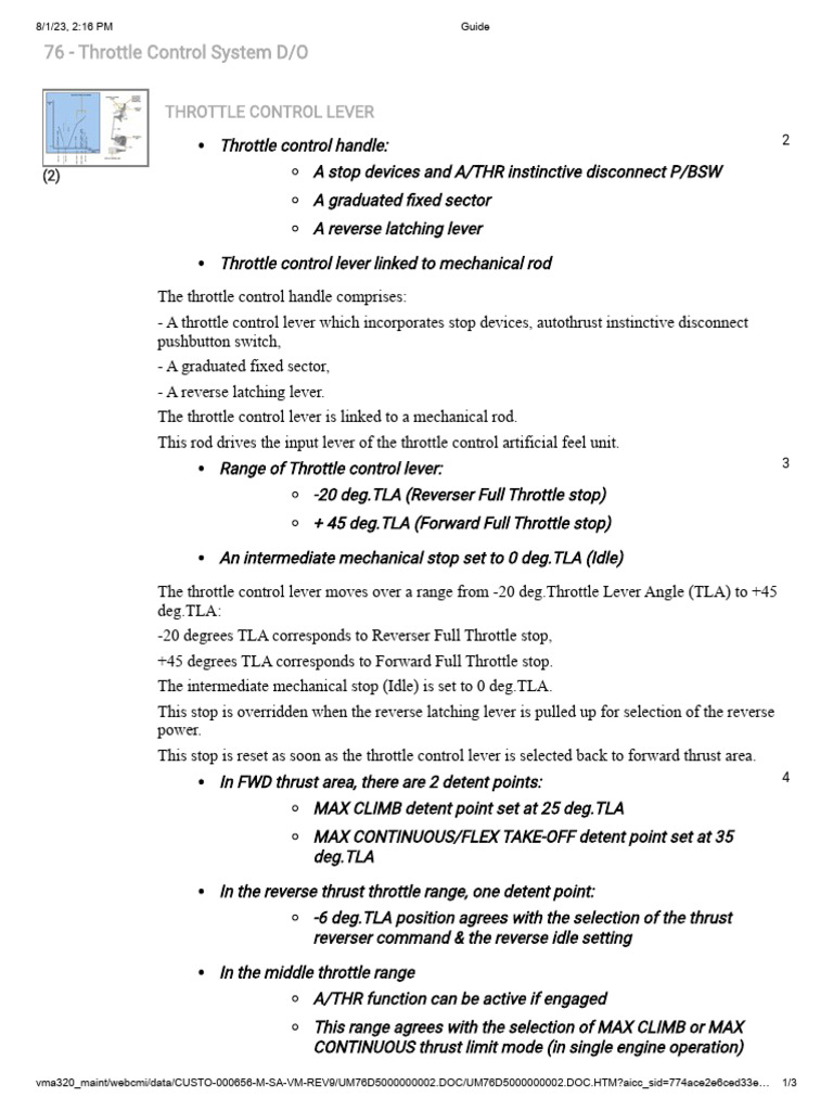 76 Throttle Control System | PDF