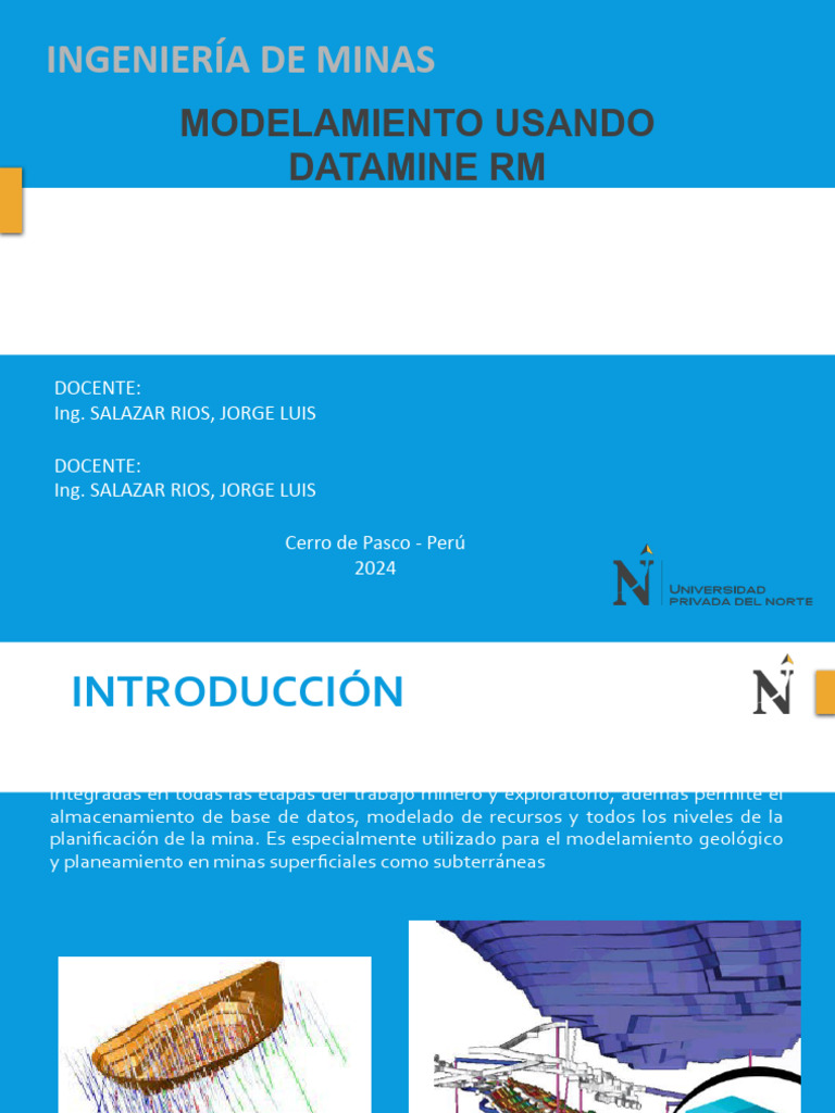 Modelamiento Geológico con Datamine RM | PDF | Minería | Geología