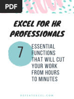 Excel For HR