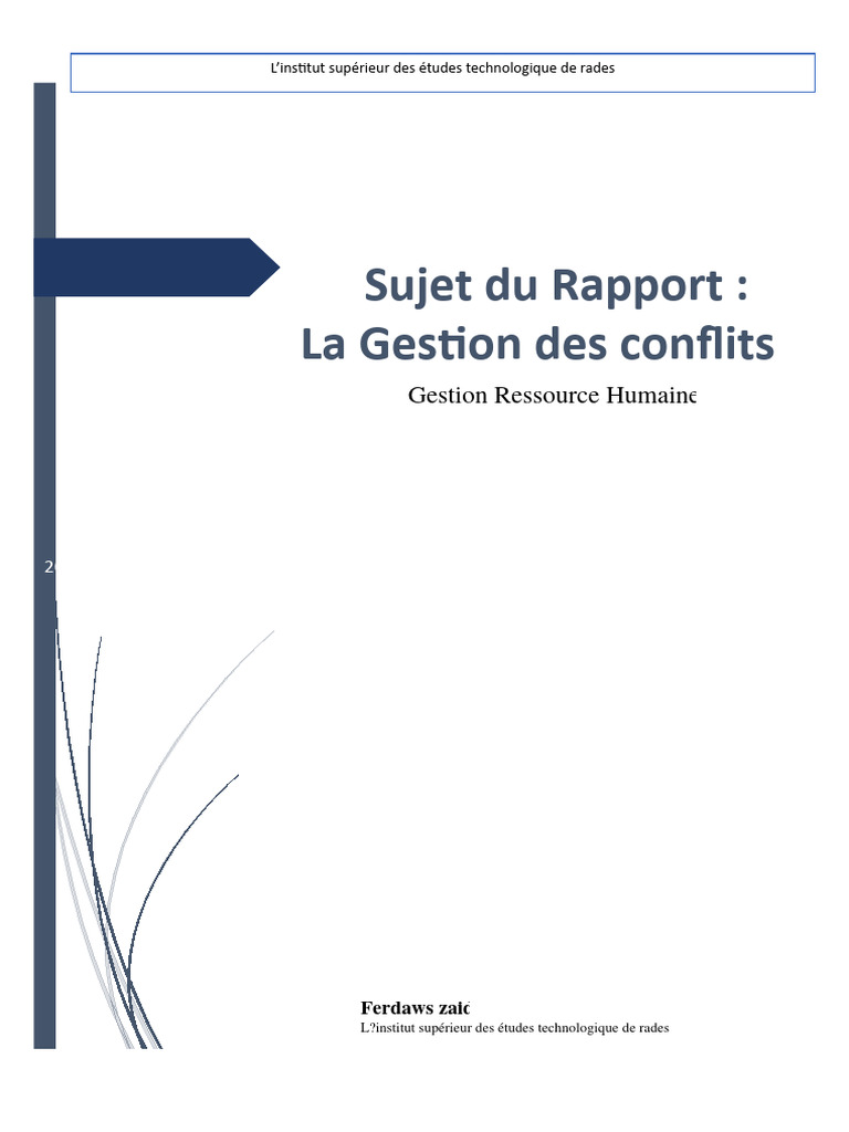 Gestion des Conflits en Entreprise | PDF | Évolution de carrière