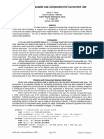 The Form of Reusable Ada Components For Concurrent Use