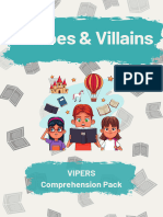 Free Heroes and Villains Stage 3 - Comprehension Pack