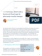 15 Fórmulas, Short-Cuts y Trucos en Excel