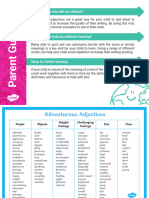 T e 2549140 Adventurous Adjectives Word Mat Ages 7 - 9 - Ver - 7