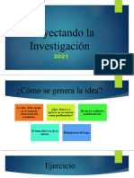 Proyectando La Investigación