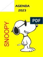 Agenda Diaria 2023 Modelo 3 SNOOPY