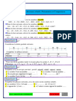 Les Nombres Relatifs Presentation Et Comparaison Serie Dexercices N6 PDF