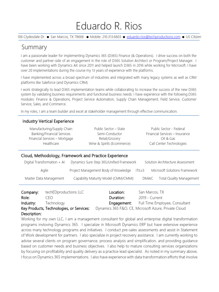 Eduardo Rios Resume PDF Office - 1710694060