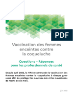 Vaccin Coqueluche Pendant La Grossesse en France