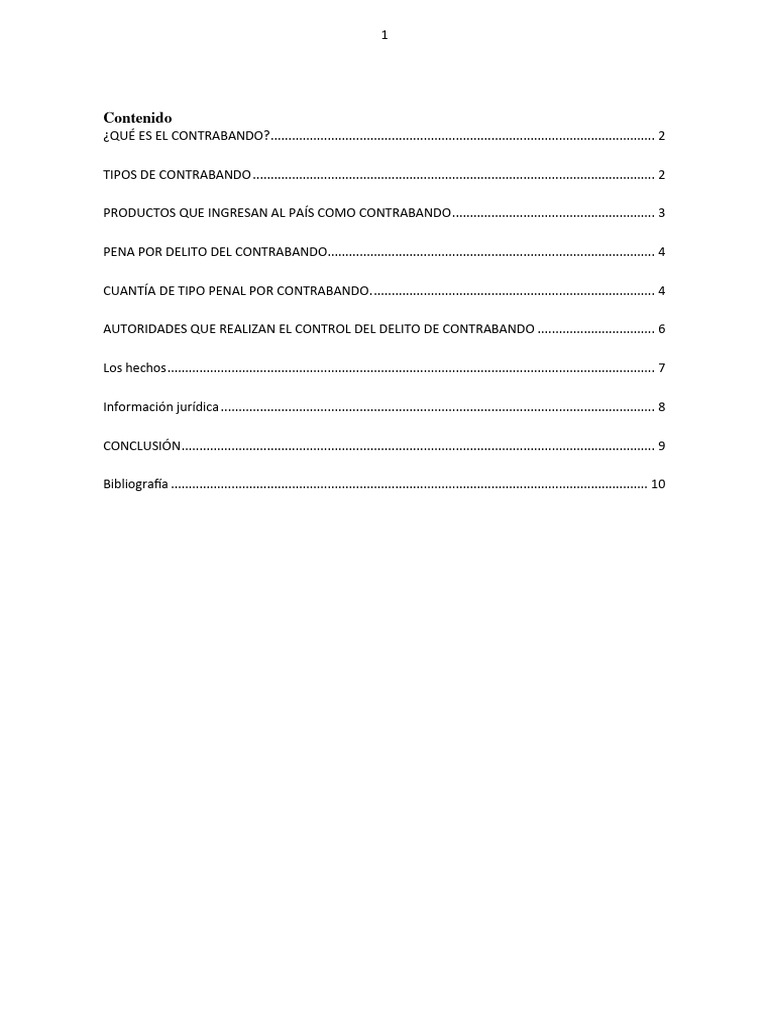 Qué Es El Contrabando | PDF | Contrabando | aduana