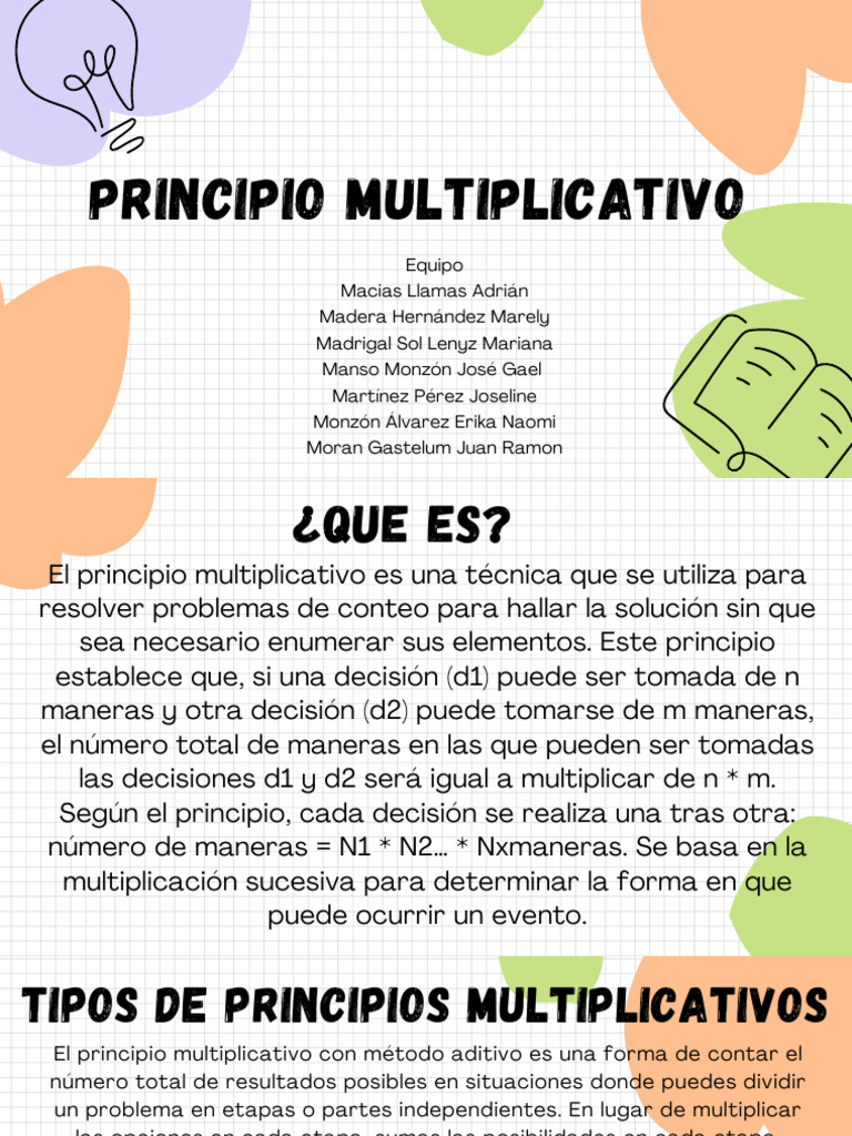Principio Multiplicativo | PDF
