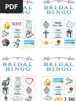 Bridal Bingo