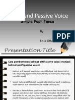 12 - Active and Passive Voice - Simple Past Tense