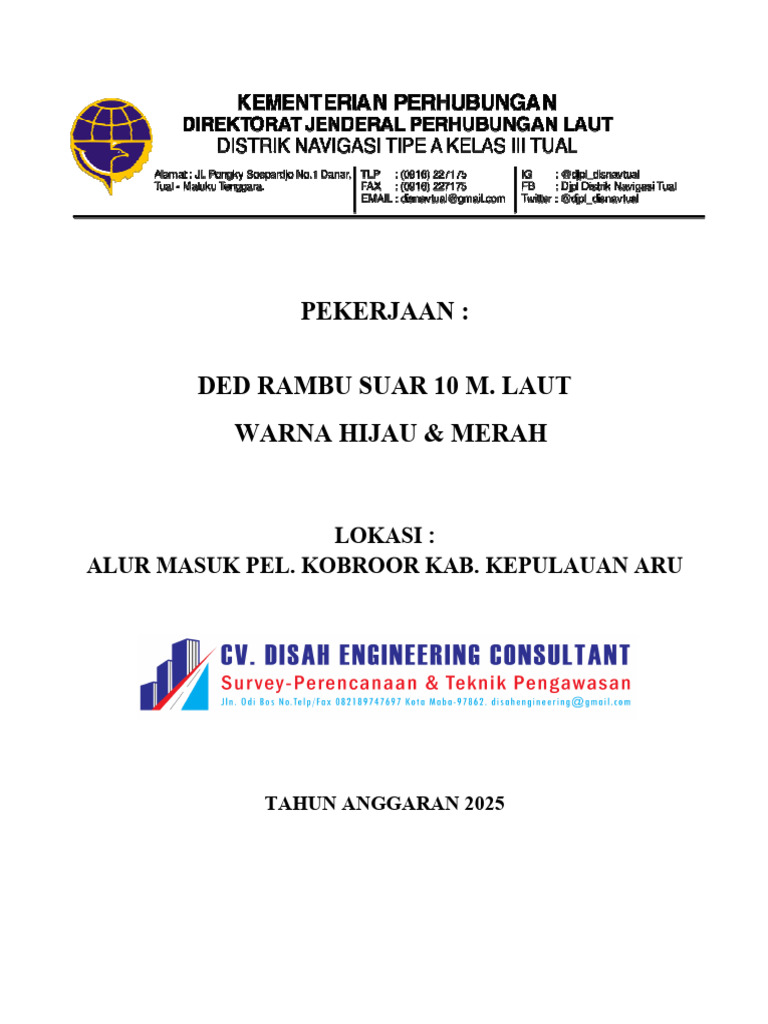 Rab Ded Lanjutan Rambu Suar (Kobroor) | PDF
