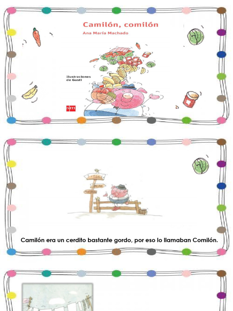 Cuento de Camilón, el cerdito comilón | PDF | Hogar, jardinería y ...