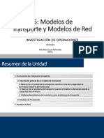 Unid 5 - Modelos de Transporte y Modelos de Red