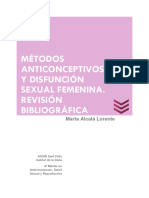 Métodos Anticonceptivos y Problemas Sexuales Femeninos