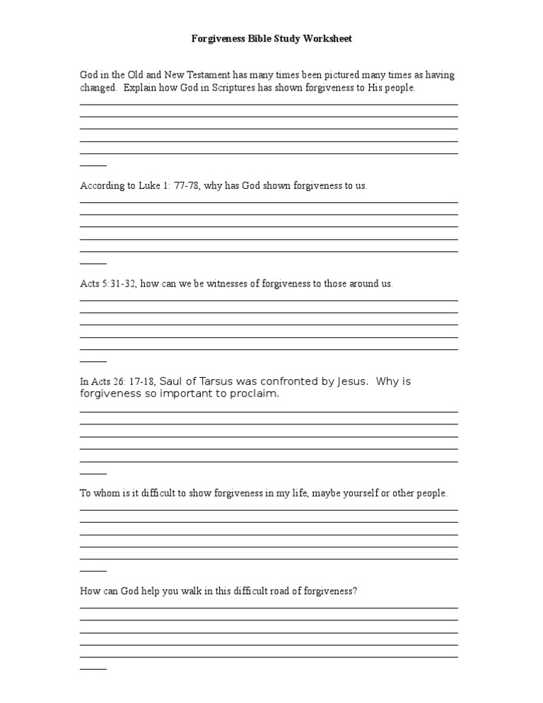 forgiveness-bible-study-worksheet-pdf-acts-of-the-apostles-religious-belief-and-doctrine