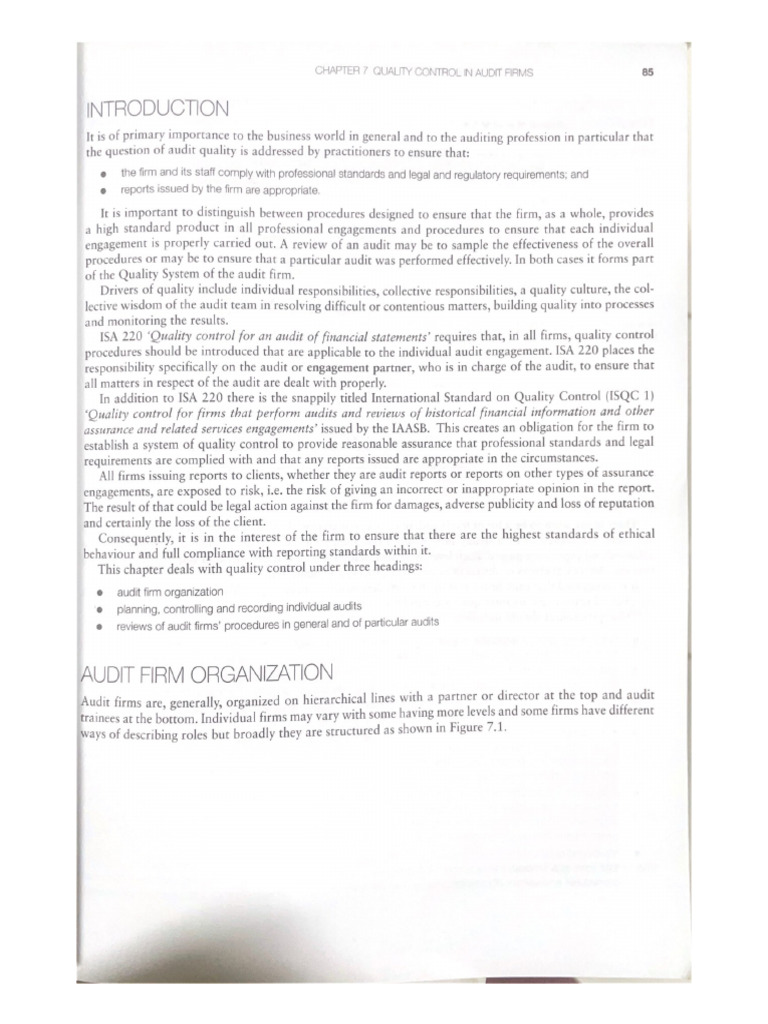 8.2 - Quality Control in Audit Firms 1 | PDF