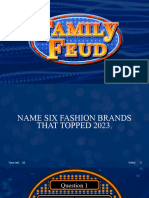 Family Feud - Template For Fashion Club