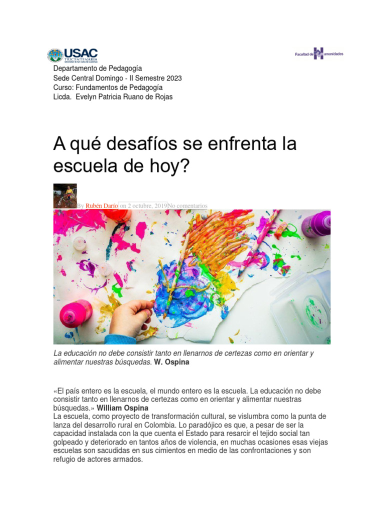 Desafíos Del Siglo Xxi En Educación Pdf