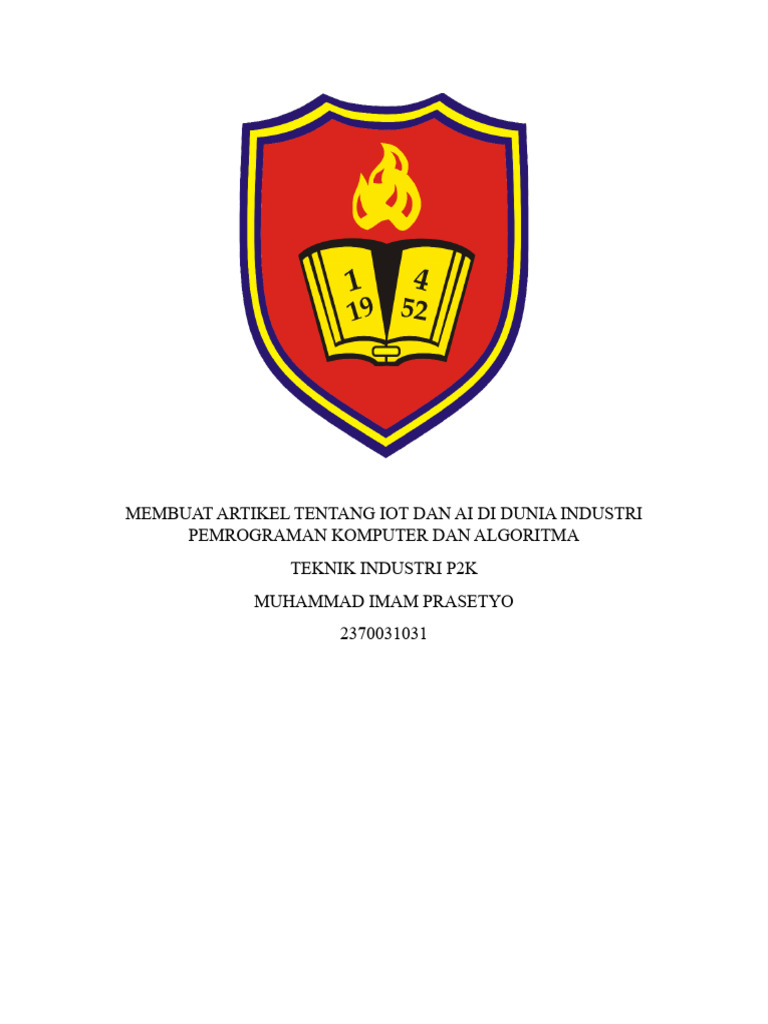 Penwrapan iot dan ai pada industri pdf
