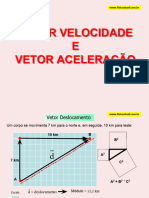 Vetor Velocidade e Vetor Aceleracao