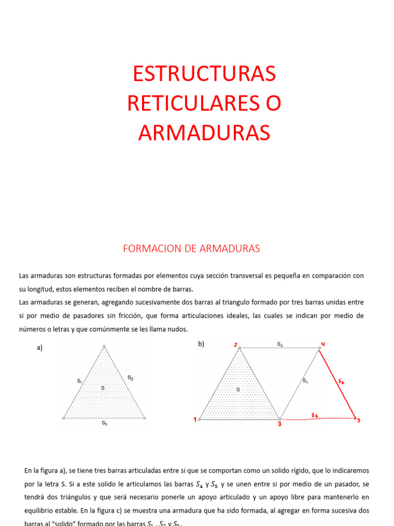 Análisis de Estructuras Reticulares | PDF | Braguero | Física Aplicada ...