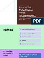 Prof. Renato Fernandes - Introdução Às Metodologias Ativas para Ciências Humanas e Sociais Aplicadas