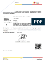 Nombre Número de Documento Título Registrado Fecha de Registro