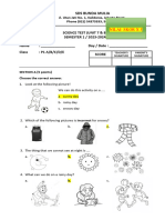 Answer Key Science Unit 7&8