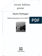 Construir Habitar Pensar Spanish Edition - Martin Heidegger