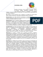Declaracion - Congreso Indigena Nacional, Costa Rica - 9 de Agosto 2019