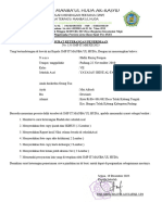 Surat Keterangan Penerimaan