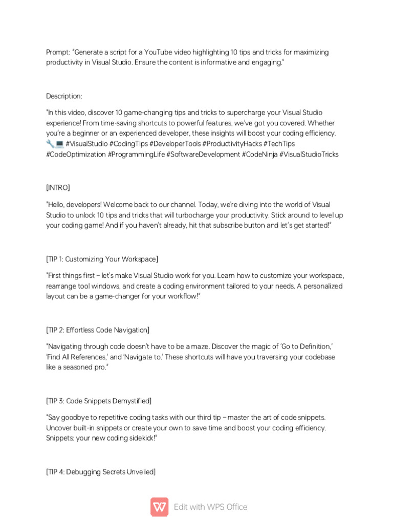 Visual Studio Productivity Hacks | PDF | Computer Programming ...