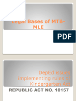 Legal Bases of MTB MLE