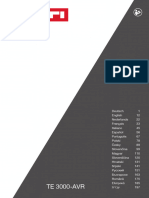 Operating Instruction TE 3000 AVR 03 Operating Instruction PUB 5618420 000
