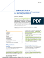 Técnicas Quirúrgicas de Las Enterotomías y Tratamiento de Sus Complicaciones