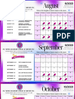 Blue and Purple Modern September 2023 Calendar