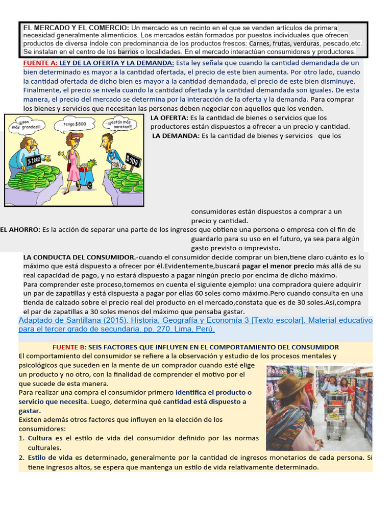 Tipos de Mercado y Comportamiento del Consumidor | PDF | Mercado ...