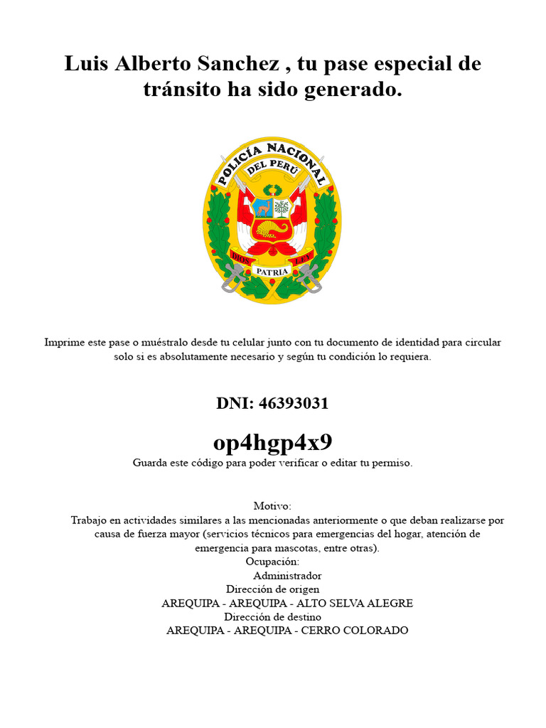 Gobierno Del Perú Pdf